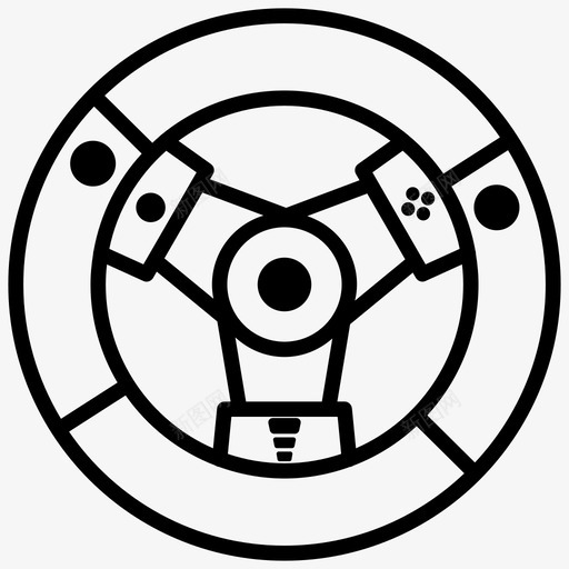 方向盘游戏视频图标svg_新图网 https://ixintu.com 方向盘 游戏 视频