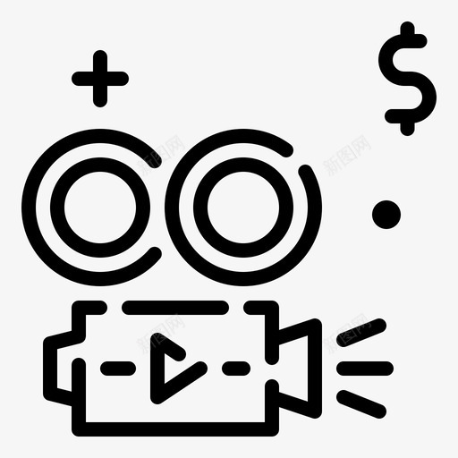电影制作人动作片电影院图标svg_新图网 https://ixintu.com 制作人 动作片 时尚 甩卖 电影 电影院 美元