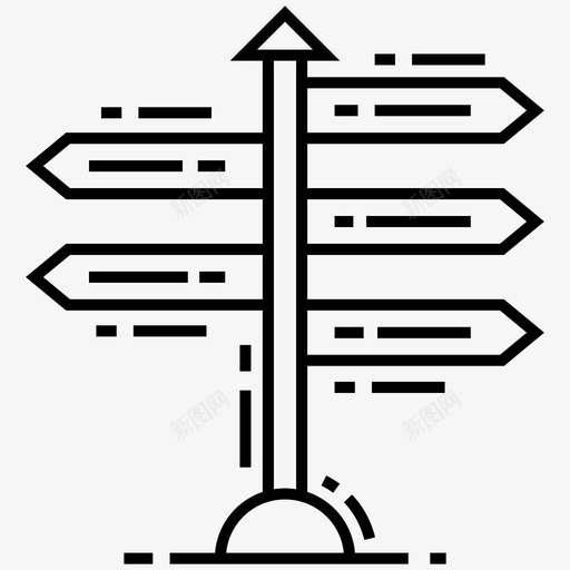 路标数据分析线标图标svg_新图网 https://ixintu.com 图标 数据分析 路标