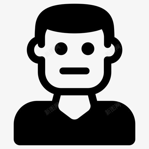 无表情表情情绪图标svg_新图网 https://ixintu.com 中性 情人 情绪 无表情 表情 面部