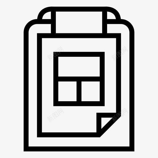 窗体剪贴板表格图标svg_新图网 https://ixintu.com 剪贴板 窗体 表格