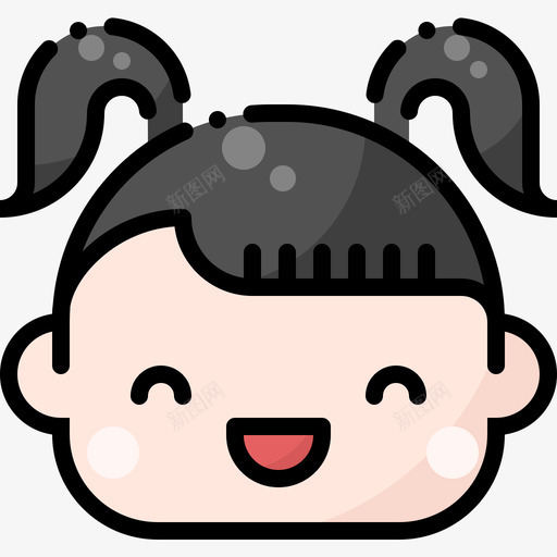 女孩婴儿淋浴45线性颜色图标svg_新图网 https://ixintu.com 女孩 婴儿 淋浴 线性 颜色