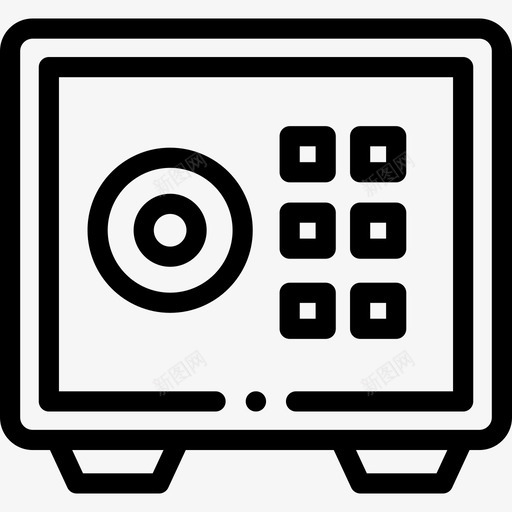 保险箱业务349线性图标svg_新图网 https://ixintu.com 业务 保险箱 线性