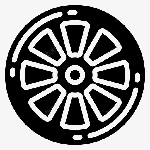 柠檬片食用食物图标svg_新图网 https://ixintu.com 健康 字形 柠檬 水果 食物 食用