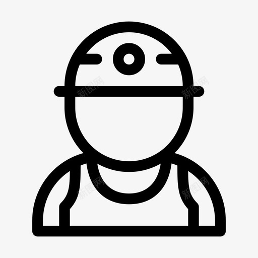 矿工建筑工人工程师图标svg_新图网 https://ixintu.com 劳工 工人 工程师 建筑 建筑工 水管 矿工 管工