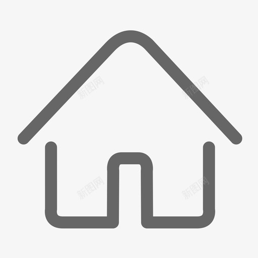 菜单栏未选-首页svg_新图网 https://ixintu.com 菜单栏未选-首页