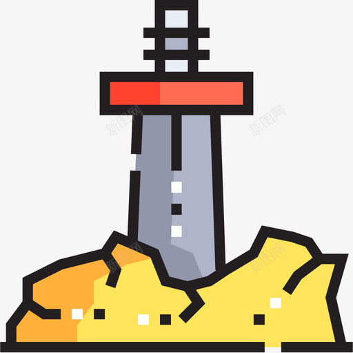 剑游戏66线颜色图标svg_新图网 https://ixintu.com 游戏 颜色
