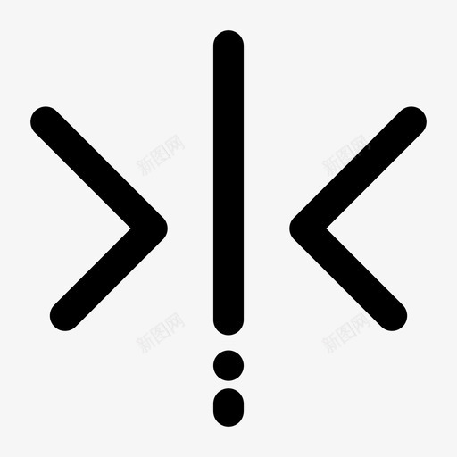 箭头左移动图标svg_新图网 https://ixintu.com 材料 移动 箭头 虚线