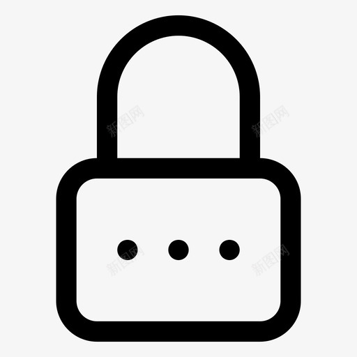 挂锁密码隐私图标svg_新图网 https://ixintu.com awesome 字体 安全 密码 挂锁 隐私