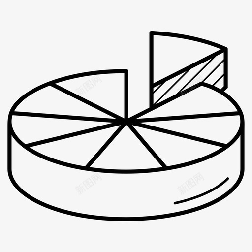九个部分除法分数图标svg_新图网 https://ixintu.com 九个 分数 成片 部分 除法
