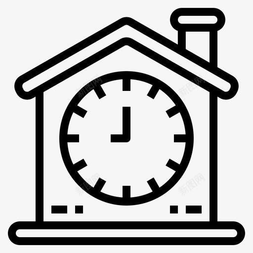 时间兴奋快乐图标svg_新图网 https://ixintu.com 兴奋 在一起 快乐 房子 时间 轮廓