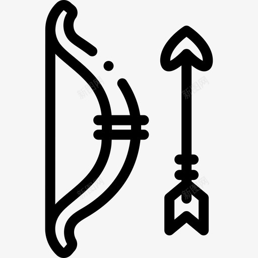 弓历史33直系图标svg_新图网 https://ixintu.com 历史 直系