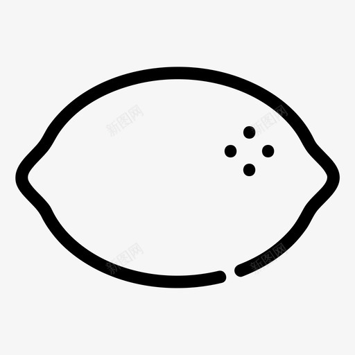 柠檬水果健康图标svg_新图网 https://ixintu.com 健康 天然 柠檬 水果 维生素