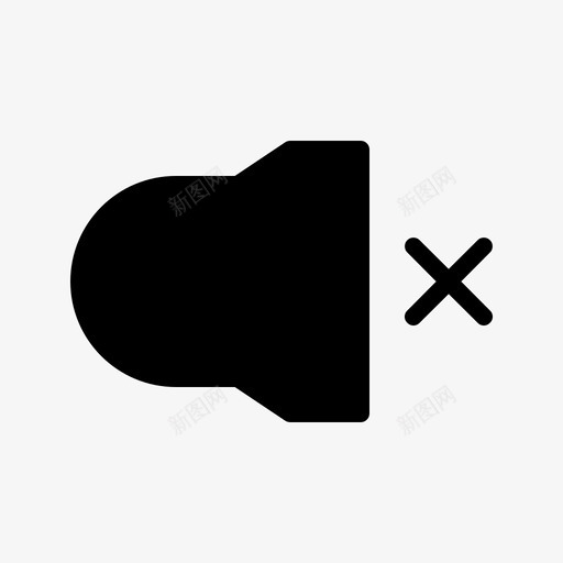 音量关音频静音图标svg_新图网 https://ixintu.com 固定 摄影 静音 音量 音频