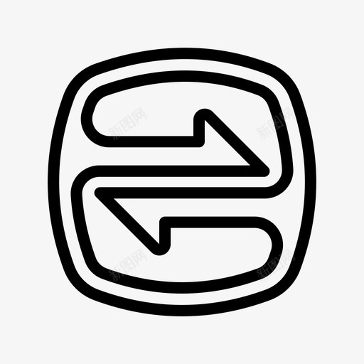 交换文件共享图标svg_新图网 https://ixintu.com 交换 传输 共享 大纲 文件 用户界面