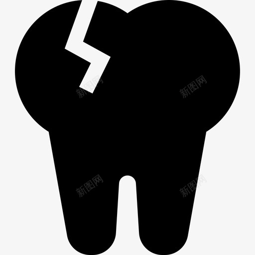 断牙牙医44充填图标svg_新图网 https://ixintu.com 充填 断牙 牙医