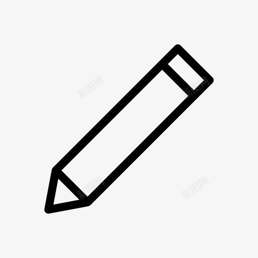笔图标教育图标铅笔图标svg_新图网 https://ixintu.com 书写 图标 学校 教育 铅笔