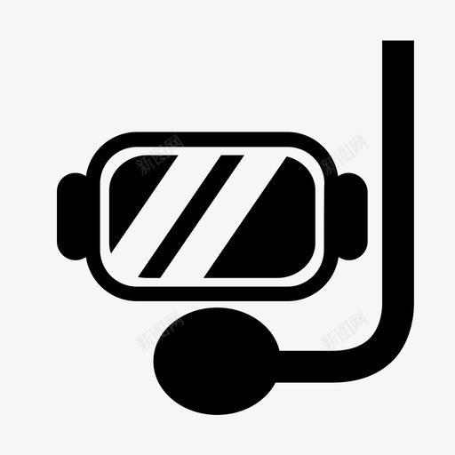 潜水度假海洋图标svg_新图网 https://ixintu.com 度假 水下 浮潜 海洋 潜水