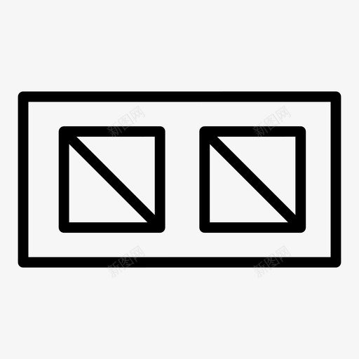 正方形图形形状图标svg_新图网 https://ixintu.com 图形 形状 正方形 符号