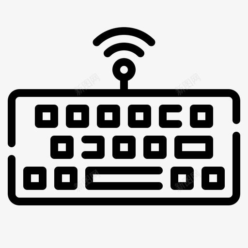 键盘计算机硬件24线性图标svg_新图网 https://ixintu.com 硬件 线性 计算机 键盘