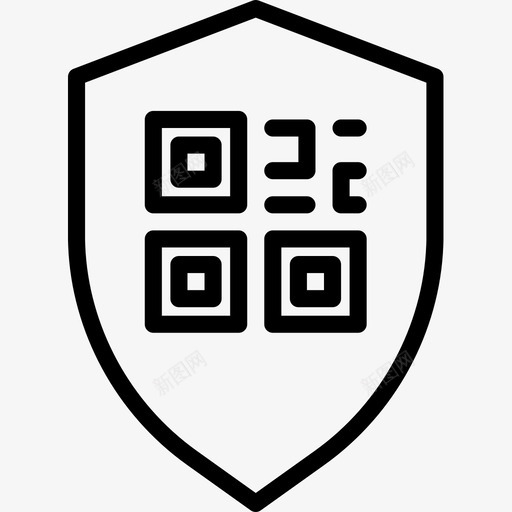 盾牌商业143直线型图标svg_新图网 https://ixintu.com 商业 直线 盾牌 线型