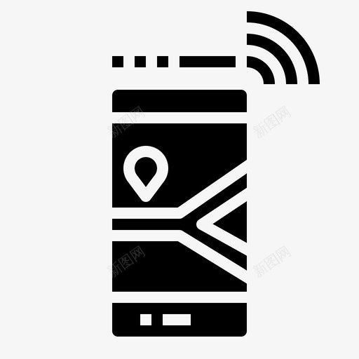 路线位置地图图标svg_新图网 https://ixintu.com 位置 地图 大头针 大纲 路线 运行