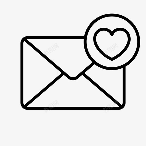 情书聊天心图标svg_新图网 https://ixintu.com 发送 天心 情书 留言 聊天