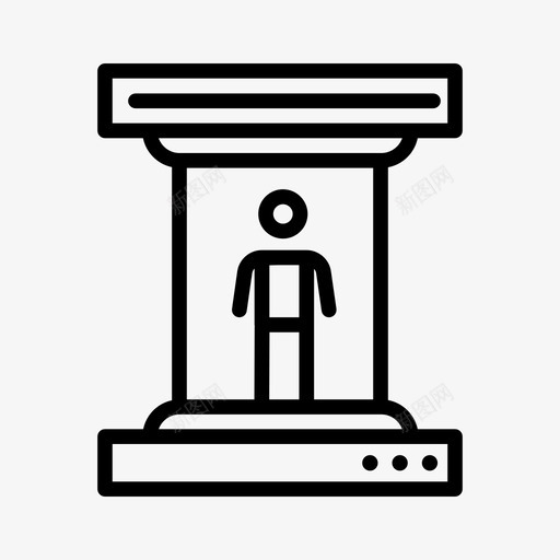 身体扫描143空间直线图标svg_新图网 https://ixintu.com 扫描 直线 空间 身体