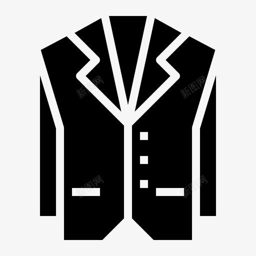 时尚男士款式图标svg_新图网 https://ixintu.com 婚礼 时尚 款式 男士 西装