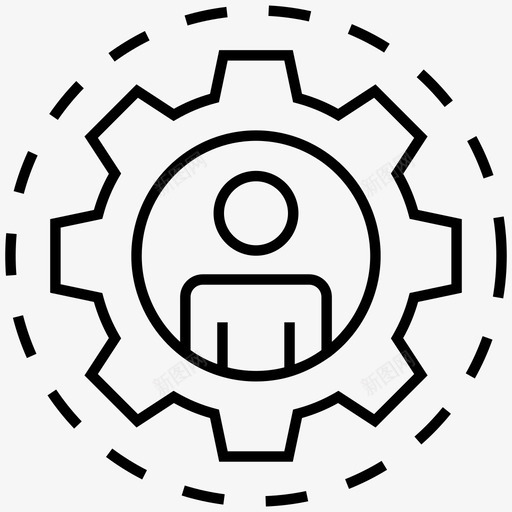 用户设置帐户设置技术支持图标svg_新图网 https://ixintu.com 个性化 帐户 技术支持 用户 设置