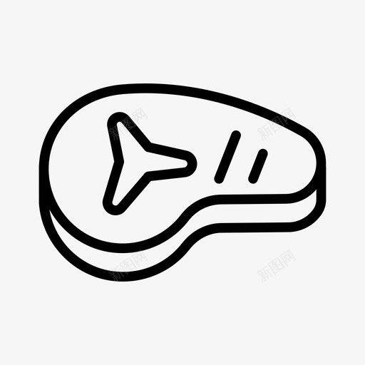 SteakBBQ30线性图标svg_新图网 https://ixintu.com 线性