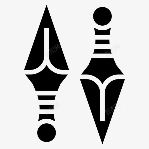 库奈文化忍者图标svg_新图网 https://ixintu.com 固体 库奈 忍者 文化 武士