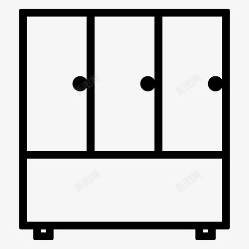 家具橱柜箱柜图标svg_新图网 https://ixintu.com 公司 商务办公 家具 家居 工作 概况 橱柜 箱柜 衣柜