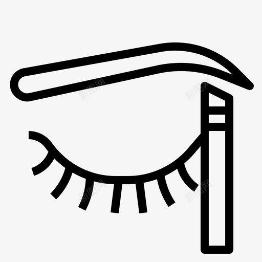 美眉美容美容院图标svg_新图网 https://ixintu.com 化妆品 提纲 美容 美容院 美眉 铅笔