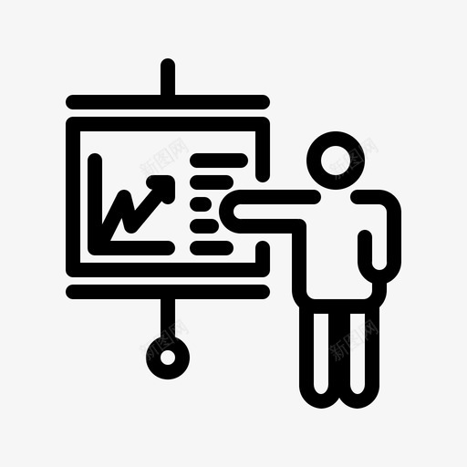 演示图图表工作图标svg_新图网 https://ixintu.com 办公室 图表 工作 演示 生活 示图