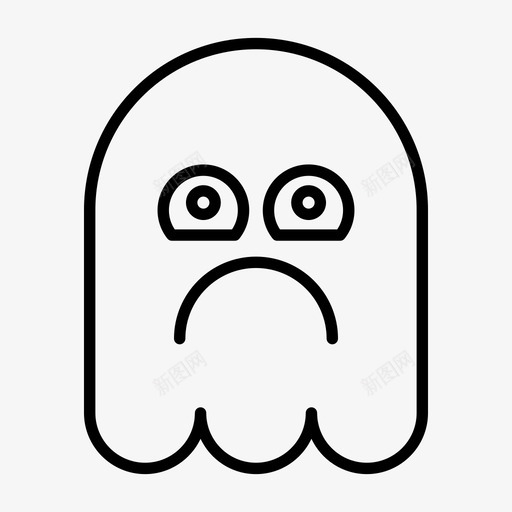 鬼魂表情符号万圣节图标svg_新图网 https://ixintu.com 1行 万圣节 幽灵 眩晕 符号 表情 鬼魂