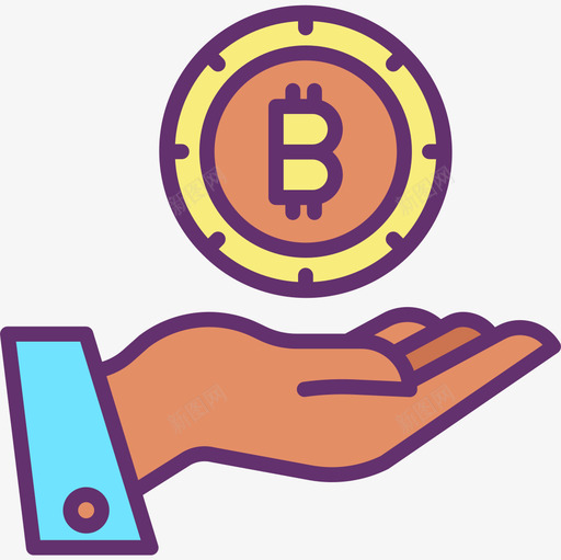 比特币加密货币44线性颜色图标svg_新图网 https://ixintu.com 加密 比特 线性 货币 颜色