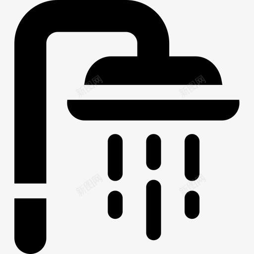 浴室健康12已填充图标svg_新图网 https://ixintu.com 健康 填充 浴室