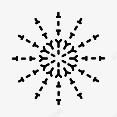 雪花圣诞节节日图标图标
