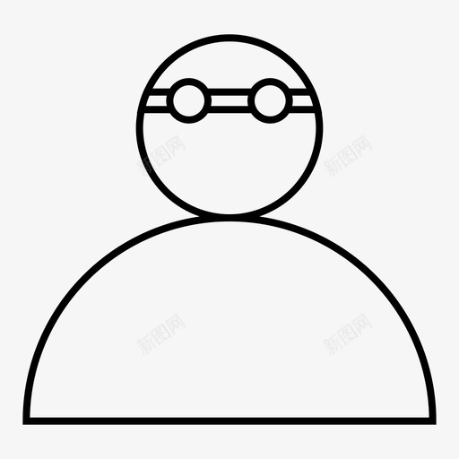 帐户黑客个人资料图标svg_新图网 https://ixintu.com 个人资料 小偷 帐户 用户 黑客