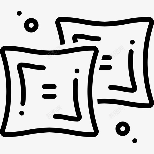 羽绒被被子枕头图标svg_新图网 https://ixintu.com 放松 枕头 睡觉 羽绒被 被子