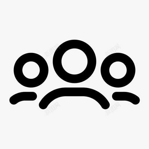 追随者化身社交图标svg_新图网 https://ixintu.com 化身 影响 用户 社交 追随者