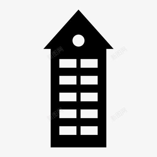 建筑公寓大厦图标svg_新图网 https://ixintu.com 公寓 大厦 建筑 建筑物 摩天大楼 高层建筑