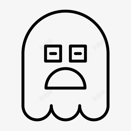 幽灵昏昏欲睡表情符号图标svg_新图网 https://ixintu.com 1行 万圣节 幽灵 昏昏欲睡 符号 表情