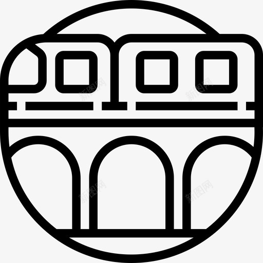 火车城市元素7直线图标svg_新图网 https://ixintu.com 元素 城市 火车 直线