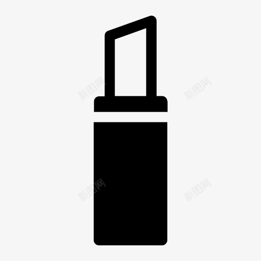 唇膏美丽化妆图标svg_新图网 https://ixintu.com 化妆 化妆品 唇膏 美丽 雕文