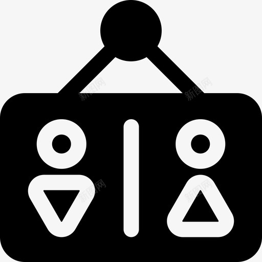 卫生间信号和禁令2已填充图标svg_新图网 https://ixintu.com 信号 卫生间 填充 禁令