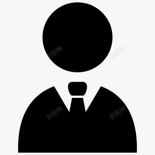 商人头像个人资料图标svg_新图网 https://ixintu.com 个人资料 办公室 商人 头像 设置
