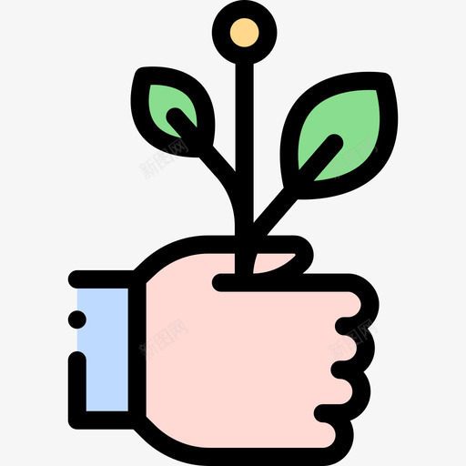 植物生态学221线状颜色图标svg_新图网 https://ixintu.com 植物 生态学 线状 颜色