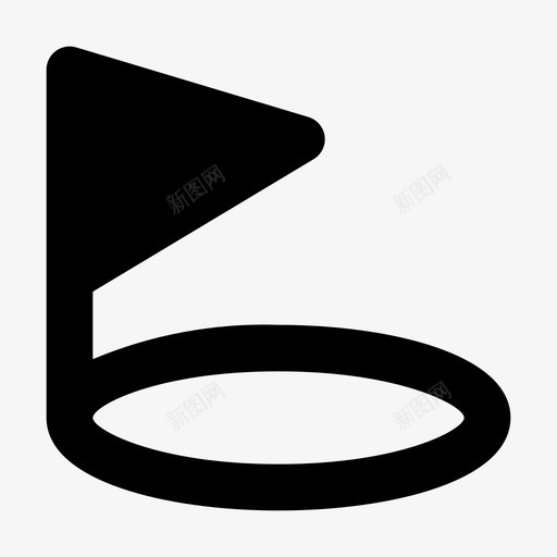 高尔夫球运动型实心球洞图标svg_新图网 https://ixintu.com 实心球 运动型 高尔夫球